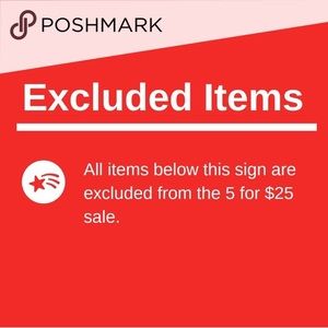 All items below excluded from Sale!